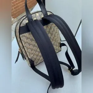 ?Limited Ed. Gucci Brown GG Supreme Bee Backpack? NWOT Authentic Gucci Supreme Bee GG Backpack Canvas Leather  main image 3